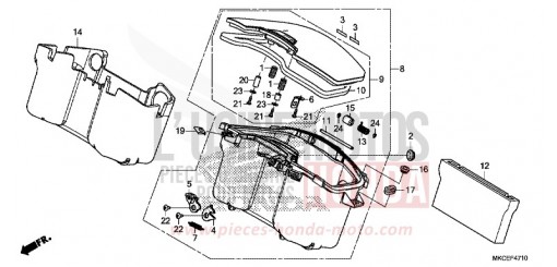 POCHE CENTRALE GL1800BK de 2019